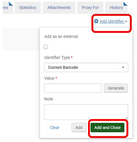 Add identifier workform