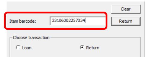 Offline circulation return workform