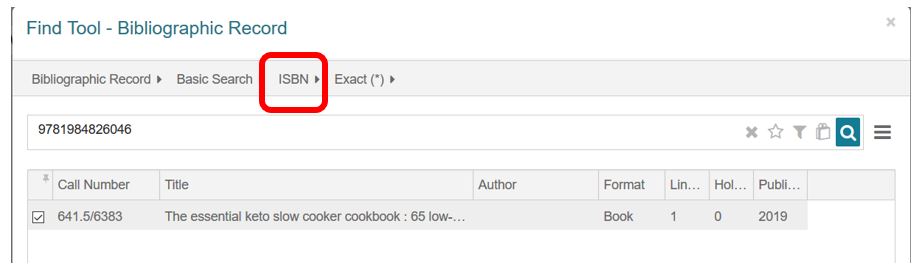 Searching for a bib in Leap