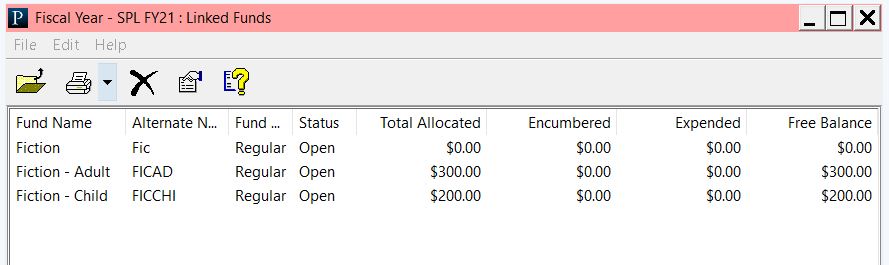 Funds display