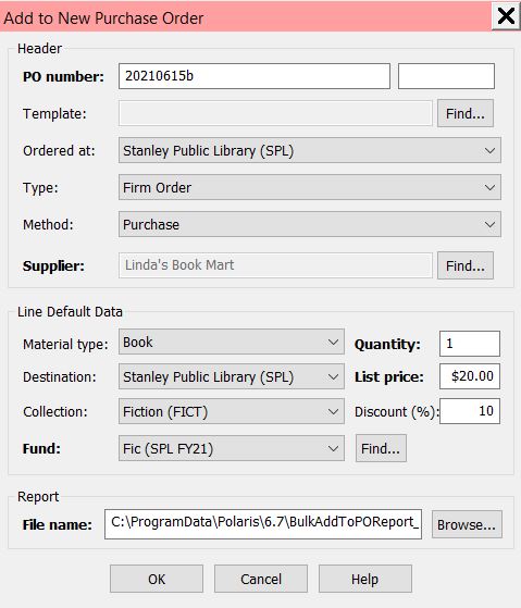 Adding new line items via record set workform