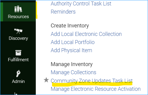 How to navigate to the CZ Task List