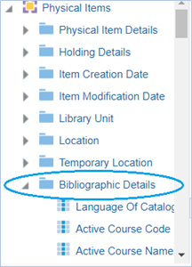 Bibliographic details folder