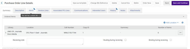 Purchase Order Line Details