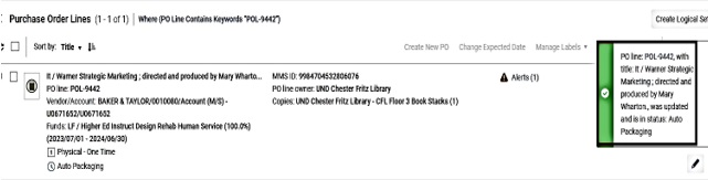 Purchase Order Line