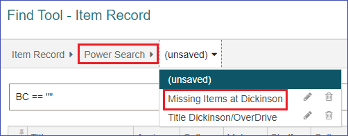 Saved Power Searches image