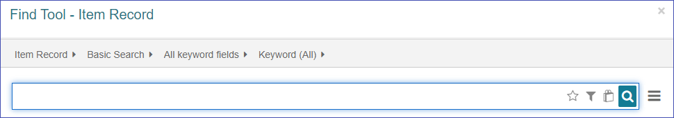 Find Tool keyword items image