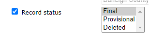 Record Status Final image