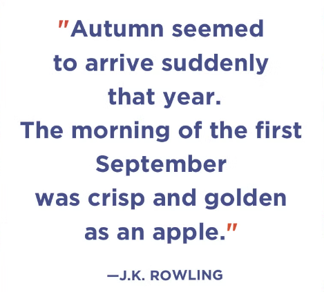 Autumn JK Rowling quote