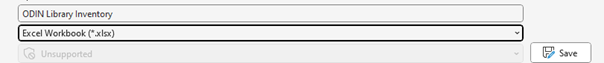 Excel workbook format