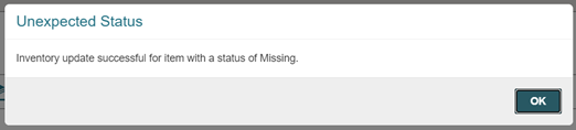 Unexpected status