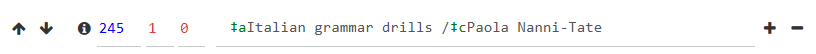 Screenshot of text in a field
