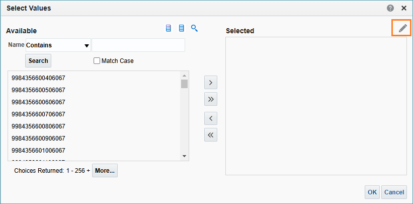 Screenshot of edit icon