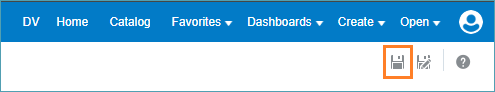 Screenshot of analytics save icon