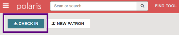 Check in button