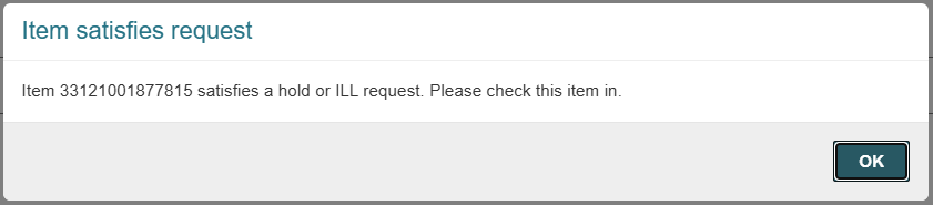 Item satisfies request