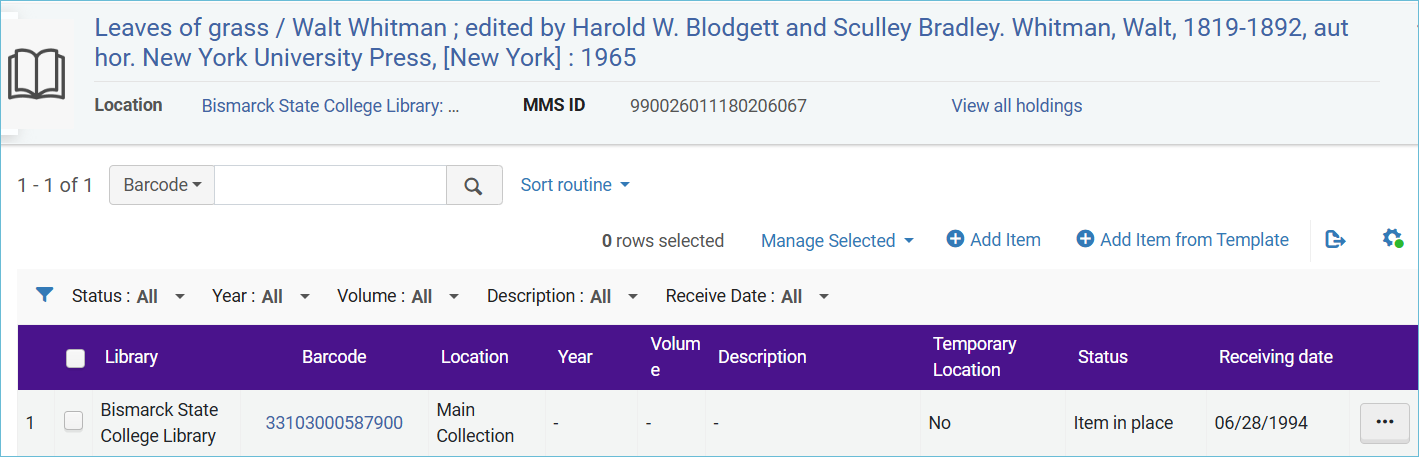Image of item linked to the bibligraphic record