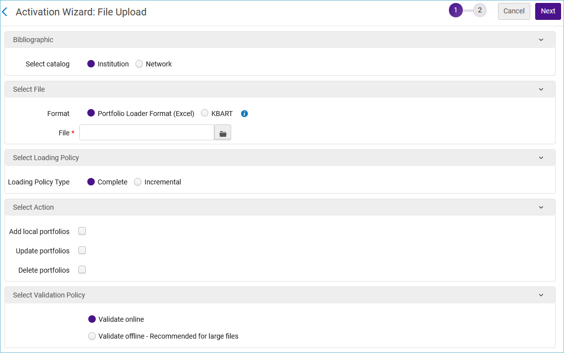 Image of the activation wizard
