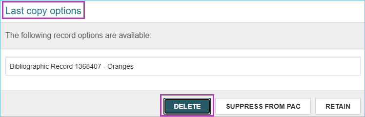 Image of last copy options box