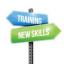 Training New Skills Roadsign